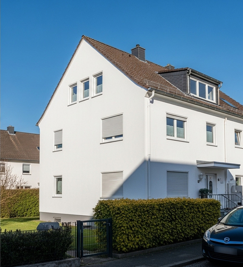 Fassade nach der Hochdruckreinigung - Strahlendes Ergebnis Nürnberg Bayern Fassade nach der Hochdruckreinigung - Strahlendes Ergebnis Nürnberg Bayern